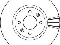 Disc frana Citroen XANTIA (X1), Citroen XANTIA (X2), Citroen XANTIA Estate (X2) - JURID 562131JC