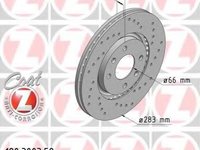 Disc frana Citroen XANTIA (X1), Citroen ZX (N2), PEUGEOT 306 hatchback (7A, 7C, N3, N5) - ZIMMERMANN 180.3003.52