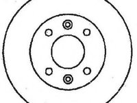 Disc frana Citroen XANTIA (X1), Citroen ZX (N2), PEUGEOT 305 Mk II combi (581E) - JURID 561364J