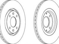 Disc frana CITROEN XANTIA X1 FERODO DDF489