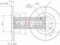 Disc frana CITROEN XANTIA (X1_, X2_) Sedan, 03.1993 - 04.2003 Maxgear 19-0979