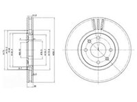 Disc frana CITROEN XANTIA X2 DELPHI BG2872