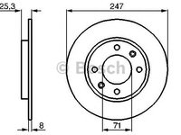 Disc frana CITROEN XSARA cupe (N0) - OEM - BOSCH: 0986479B35|0 986 479 B35 - W02123209 - LIVRARE DIN STOC in 24 ore!!!