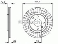 Disc frana CITROEN XSARA PICASSO N68 BOSCH 0986479890