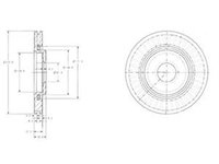 Disc frana CITROEN XSARA PICASSO N68 DELPHI BG3620