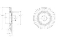 Disc frana CITROEN XSARA PICASSO N68 DELPHI BG3620C