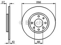 Disc frana CITROEN ZX Break N2 BOSCH 0986478090