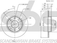 Disc frana CITROEN ZX Break N2 SBS 1815209910