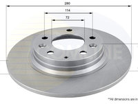 Disc frana COMLINE ADC0450