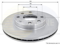 Disc frana COMLINE ADC1008V