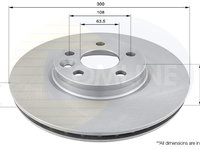 Disc frana COMLINE ADC1237V