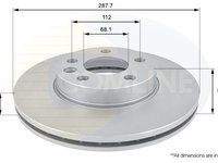 Disc frana COMLINE ADC1418V