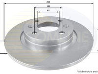 Disc frana COMLINE ADC2709