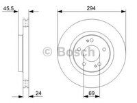 Disc frana cu strat anticoroziv (punte fata) MITSUBISHI OUTLANDER III (GG_W, GF_W, ZJ) - OEM - MAXGEAR: 19-1057MAX - W02307910 - LIVRARE DIN STOC in 24 ore!!!