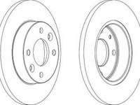 Disc frana DACIA 1410 limuzina (1985 - 1998) FERODO DDF055