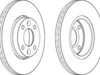 Disc frana DACIA 1410 limuzina (1985 - 1998) FERODO DDF1201