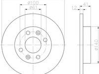 Disc frana DACIA 1410 limuzina (1985 - 1998) Textar 92036103