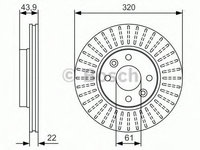 Disc frana DACIA DOKKER (2012 - 2016) Bosch 0 986 479 S90