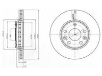 Disc frana DACIA DUSTER (2010 - 2020) DELPHI BG4265