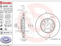 Disc frana DACIA DUSTER BREMBO 09A72711