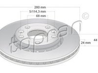 Disc frana DACIA DUSTER TOPRAN 701100