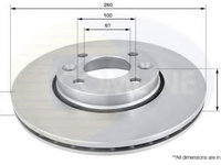 Disc frana DACIA LOGAN EXPRESS (FS_) (2009 - 2016) COMLINE ADC0266V