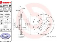 Disc frana DACIA LOGAN EXPRESS (FS_) (2009 - 2020) BREMBO 09.5802.21