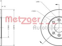 Disc frana DACIA LOGAN EXPRESS FS METZGER 6110034