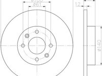 Disc frana DACIA LOGAN II (2012 - 2020) TEXTAR 92175103