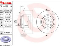 Disc frana DACIA LOGAN (LS_) (2004 - 2020) BREMBO 08.A268.11