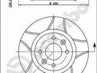 Disc frana DACIA LOGAN LS BREMBO 09.5802.76