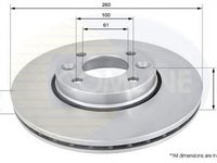 Disc frana DACIA LOGAN LS COMLINE ADC0266V