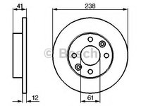 Disc frana DACIA LOGAN (LS_), DACIA LOGAN MCV (KS_), RENAULT TONDAR 90 I (LS_) - BOSCH 0 986 479 165