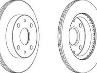 Disc frana DACIA LOGAN LS FERODO DDF1394