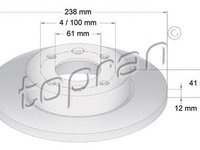 Disc frana DACIA LOGAN LS TOPRAN 700175