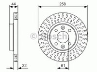 Disc frana DACIA LOGAN MCV II (2013 - 2016) Bosch 0 986 479 A86