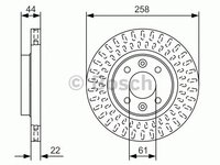 Disc frana DACIA LOGAN MCV II - OEM - BOSCH: 0986479A86|0 986 479 A86 - W02373495 - LIVRARE DIN STOC in 24 ore!!!