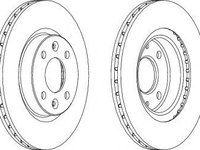 Disc frana DACIA LOGAN MCV (KS) (2007 - 2016) FERODO DDF1096 piesa NOUA