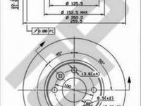 Disc frana DACIA LOGAN MCV KS METZGER 24825