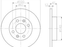 Disc frana DACIA SANDERO - Cod intern: W20057565 - LIVRARE DIN STOC in 24 ore!!!