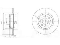 Disc frana DACIA SANDERO DELPHI BG4045