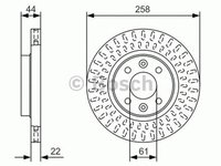 Disc frana DACIA SANDERO II BOSCH 0986479A86