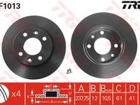 Disc frana DACIA SANDERO II - OEM - TRW: DF1013 - Cod intern: W02292611 - LIVRARE DIN STOC in 24 ore!!!