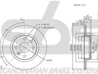 Disc frana DACIA SANDERO II SBS 1815203939