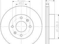 Disc frana DACIA SOLENZA (2003 - 2016) HELLA PAGID 8DD 355 117-681 piesa NOUA