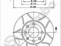 Disc frana DAEWOO CIELO KLETN BREMBO 09.3090.75