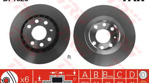 Disc frana DAEWOO CIELO (KLETN) - OEM - TRW: 