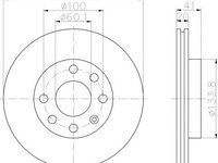 Disc frana DAEWOO CIELO limuzina (KLETN) - OEM - MEYLE ORIGINAL GERMANY: 6155216011|615 521 6011 - W02162275 - LIVRARE DIN STOC in 24 ore!!!