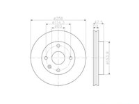 Disc frana Daewoo EVANDA (KLAL) 2002-2016 #2 0986479328