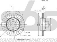 Disc frana DAEWOO KALOS Klass sbs 1815315008